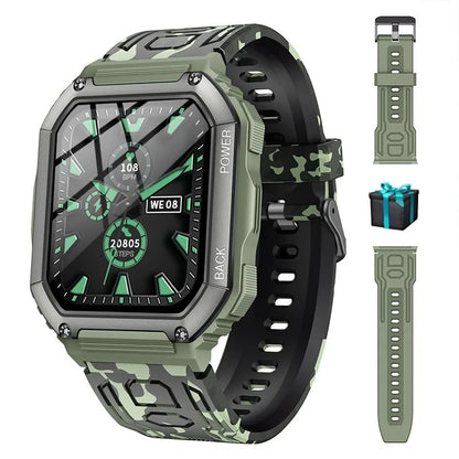 Reloj inteligente FOXBOX con seguimiento deportivo para Xiaomi, Android, GPS, militar, Bluetooth, llamadas, resistente al agua, para exteriores, 2024