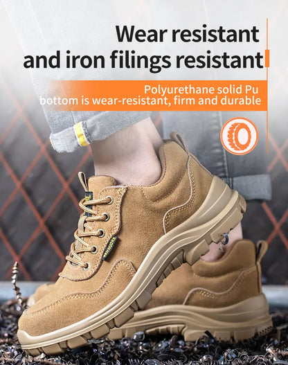 Safety Shoes Man for Work Man's Safety Working Shoes Working Lightweight Work Wear   Industrial Security-Protection