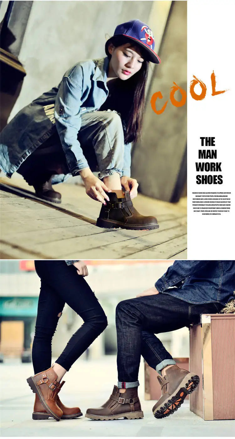 Zapatos de senderismo para hombre, botas de caza impermeables, botines tácticos de combate en el desierto, zapatos de trekking, zapatillas de trabajo de cuero para caminar para mujer