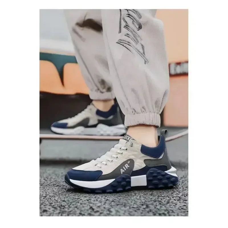 Zapatos casuales para hombre, zapatillas de plataforma, tallas grandes 43 y 44, populares, 2025