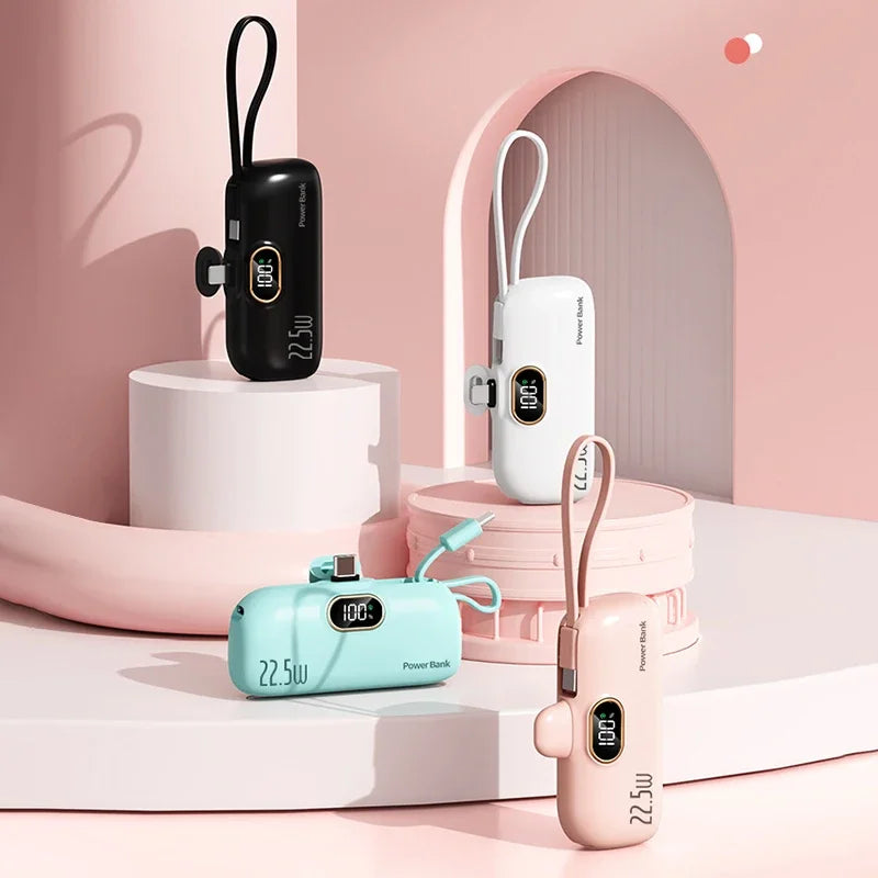 Xiaomi - Mini banco de energía de 500.000 mAh, 22,5 W, alta capacidad, carga ultrarrápida, para iPhone, Huawei y Samsung