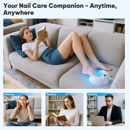 Dispositivo láser para hongos en las uñas, para múltiples uñas de los pies y de las manos. Solución reparadora para uñas dañadas y descoloridas para uso doméstico.