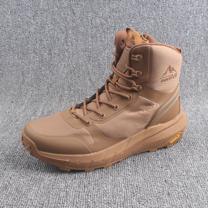 Botas de trabajo resistentes al agua y al viento para escalada al aire libre para hombre, botas de senderismo de alta resistencia, con interior de goma Help Me
