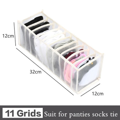 Caja de almacenamiento para organizar jeans, organizador de armario, sistema de organización de ropa, organizador de cajones, armario, organizador de almacenamiento de pantalones