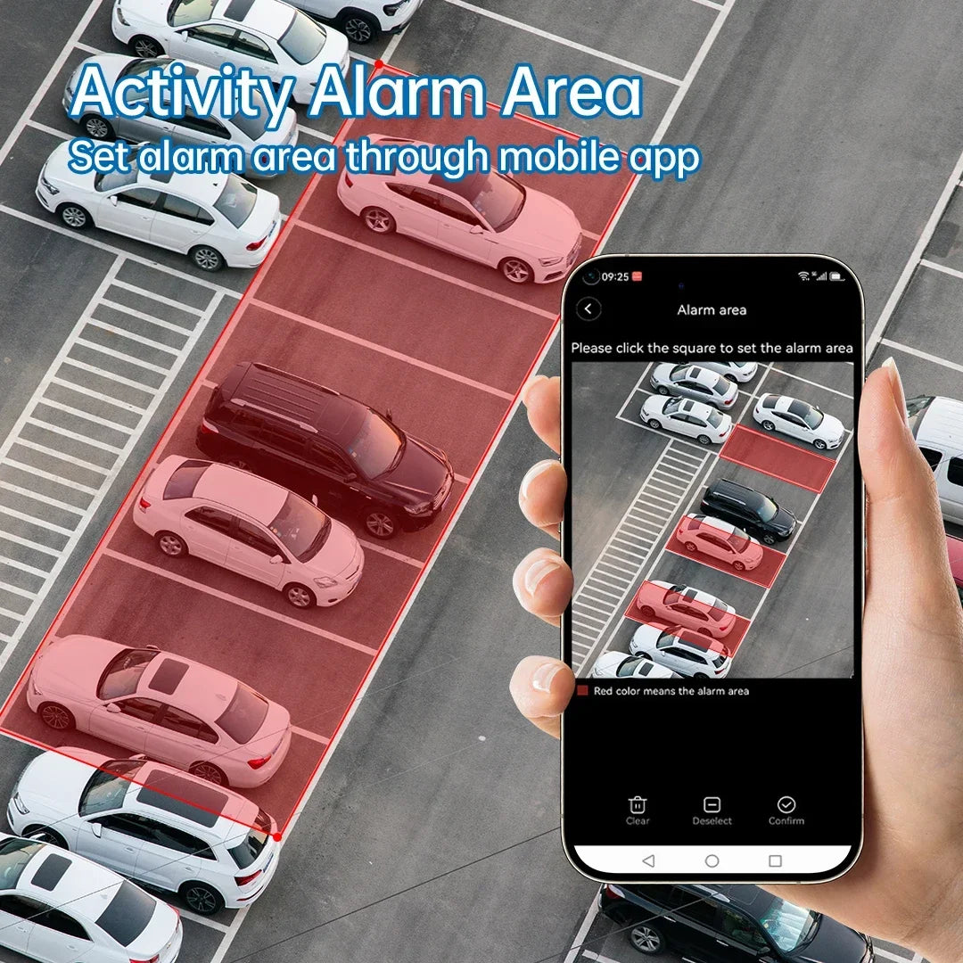 Cámara de vigilancia solar 8K 15MP con tres pantallas, WiFi, seguimiento automático, PTZ, tarjeta SIM 4G, cámara IP solar inalámbrica V380 Pro