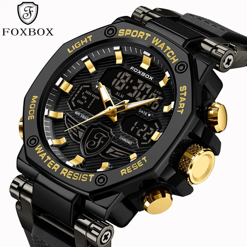 Relojes militares de lujo para hombre LIGE 2024, marca superior, resistentes al agua 5 bar, deportivos, de cuarzo con LED, para hombre, Relogio Masculino.