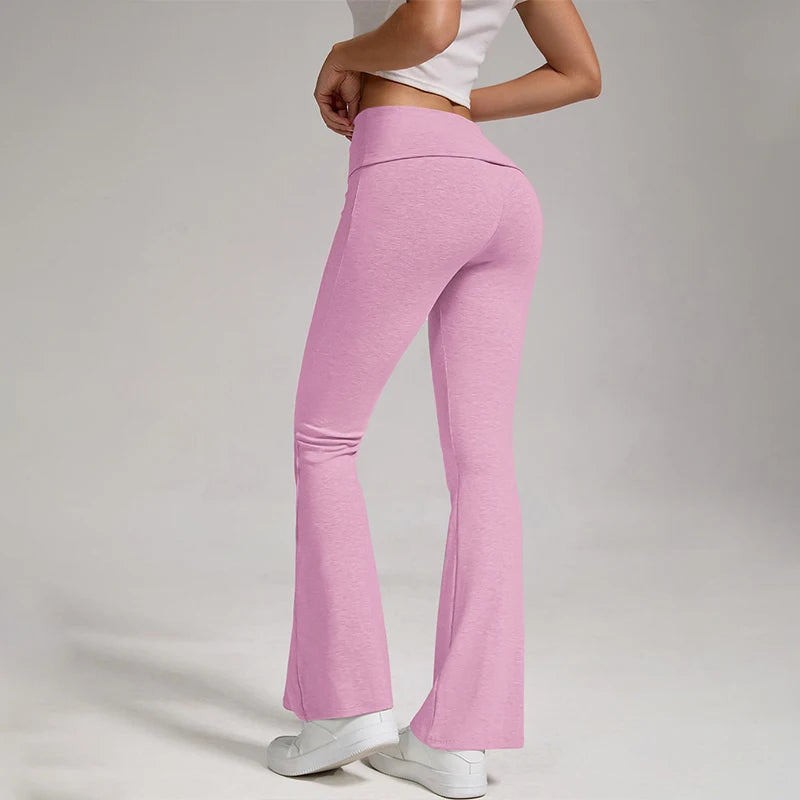 Pantalones de yoga SVEIC, leggings acampanados, deportivos, de cintura alta, para entrenamiento, correr, gimnasio, ropa de mujer.