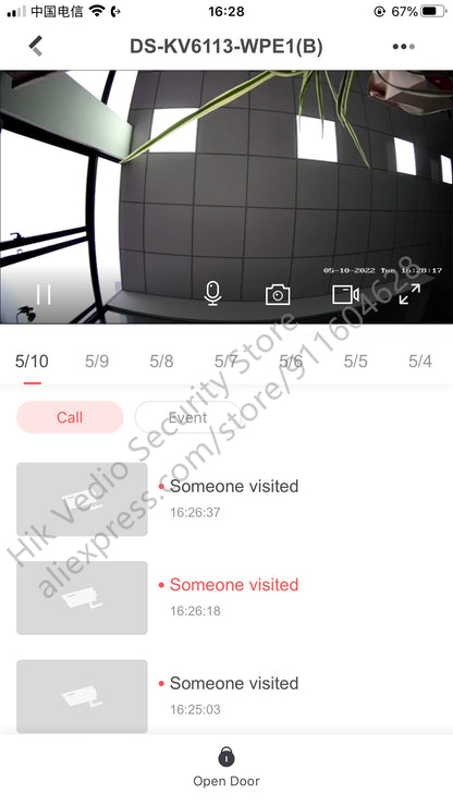 Videoportero interior Hikvision DS-KH6320-WTE1 con pantalla TFT de 7 pulgadas, PoE, WiFi, estación IP y compatibilidad con varios idiomas.
