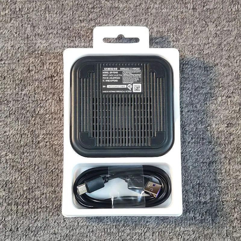 Base de carga inalámbrica rápida Samsung de 15 W para Galaxy S20 S21 S22 S23 S24 S8 S9 S10 Plus Note 20 Ultra 9 8 Z Flip Fold 6 5 4 3 2