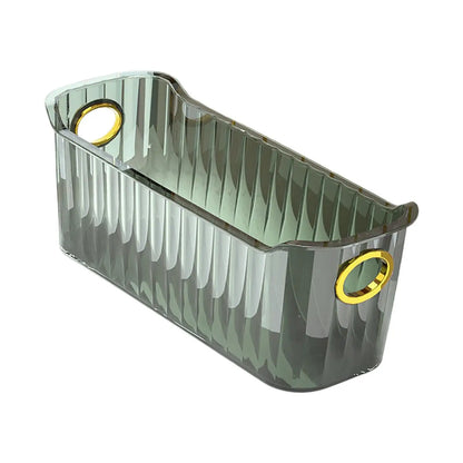 Organizador de contenedores de almacenamiento multiusos, contenedor para mascotas, cesta de almacenamiento de escritorio para refrigerador, cocina, baño y armario.