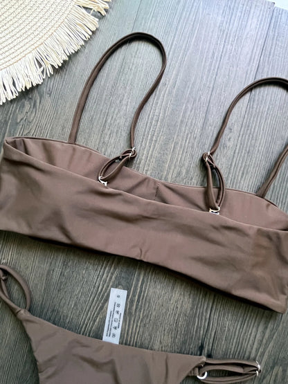 Bikini de diamantes 2025, bañador sexy para mujer, bikini bandeau con efecto push up, bañador femenino brillante, traje de baño floral, ropa de playa