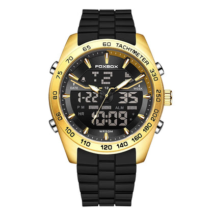 Reloj digital de lujo para hombre FOXBOX, marca superior, modelo 2026 New Business Watch, estilo militar, resistente al agua, a la moda, con movimiento de cuarzo.
