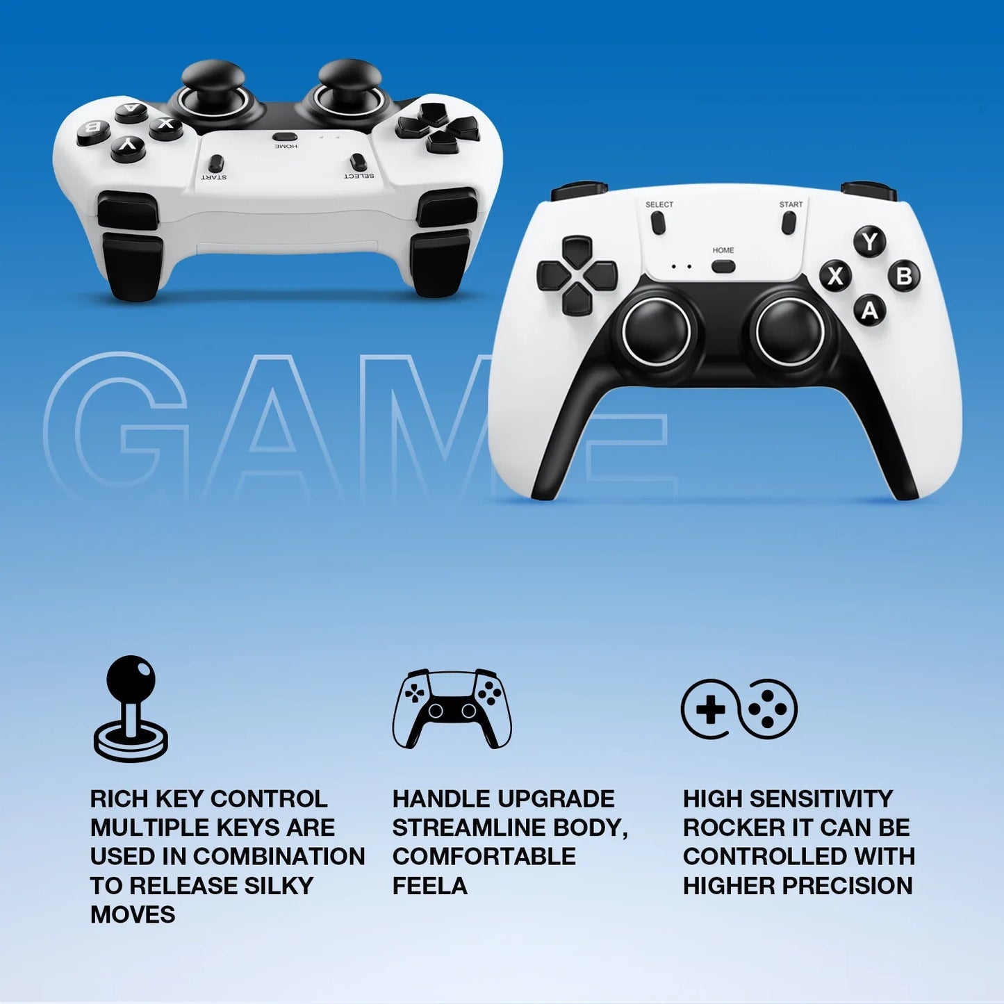 Consolas de videojuegos 3D G7 8K 2025, 64 GB, 2,4 G, mando inalámbrico, Android 14, consola de juegos clásica retro, más de 25.000 juegos