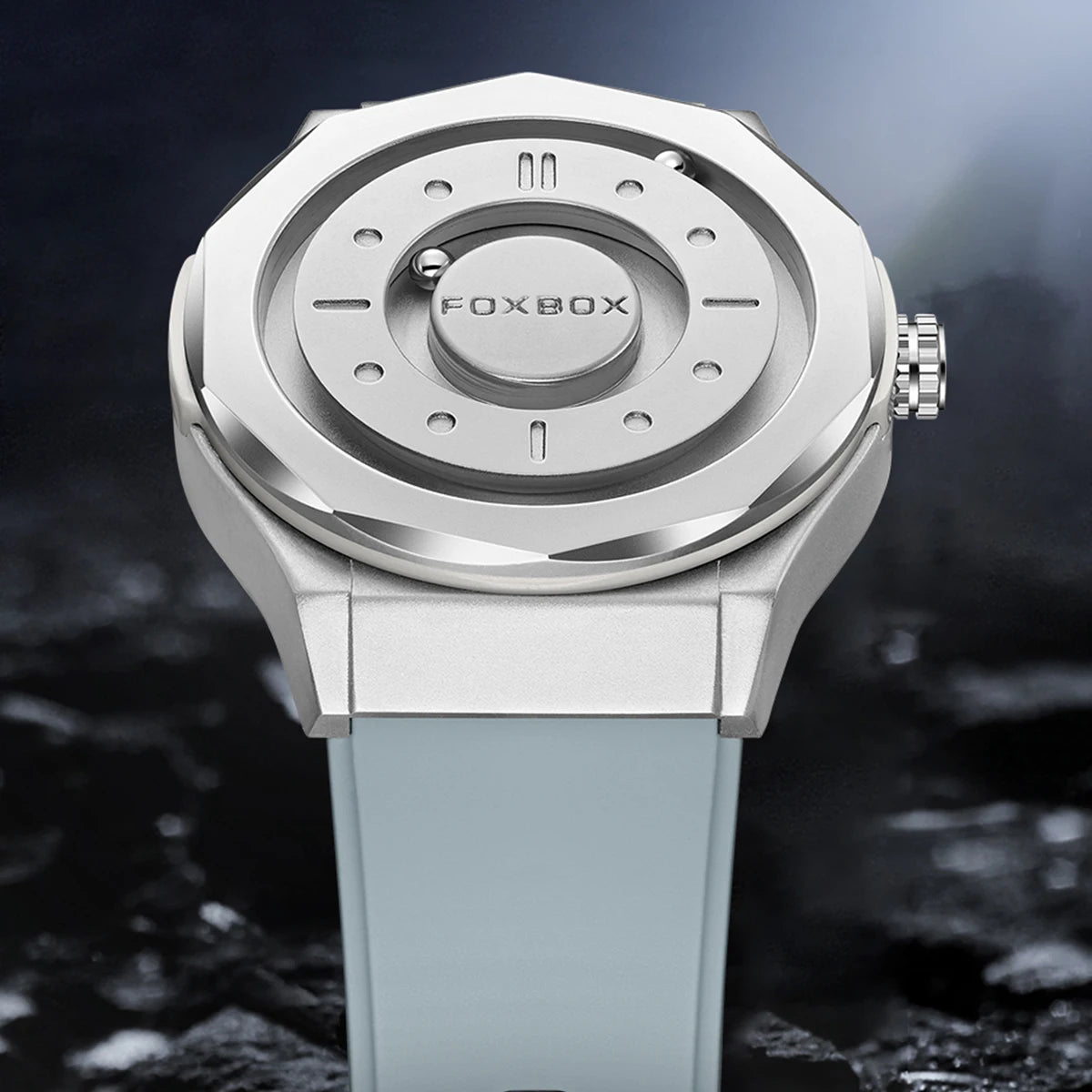 FOXBOX Reloj de negocios de lujo para hombre, resistente al agua hasta 30 m, diseño personalizado, correa de acero inoxidable, reloj de cuarzo para hombre, regalo de moda