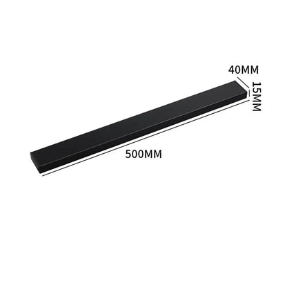 Soporte magnético para cuchillos de acero inoxidable 304, de varios tamaños, color negro, antiperforación, para montaje en pared, soporte magnético para cuchillos, estante de almacenamiento