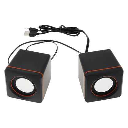 Minialtavoces portátiles USB 2.0 101Z para ordenador, con conector estéreo de 3,5 mm y alimentación USB para PC, portátil y smartphone.
