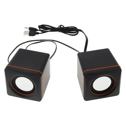 Minialtavoces portátiles USB 2.0 101Z para ordenador, con conector estéreo de 3,5 mm y alimentación USB para PC, portátil y smartphone.