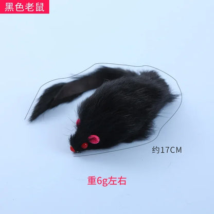 Juguete para gatos con forma de ratón, resistente a las mordeduras, interactivo, de ratán, para mascotas