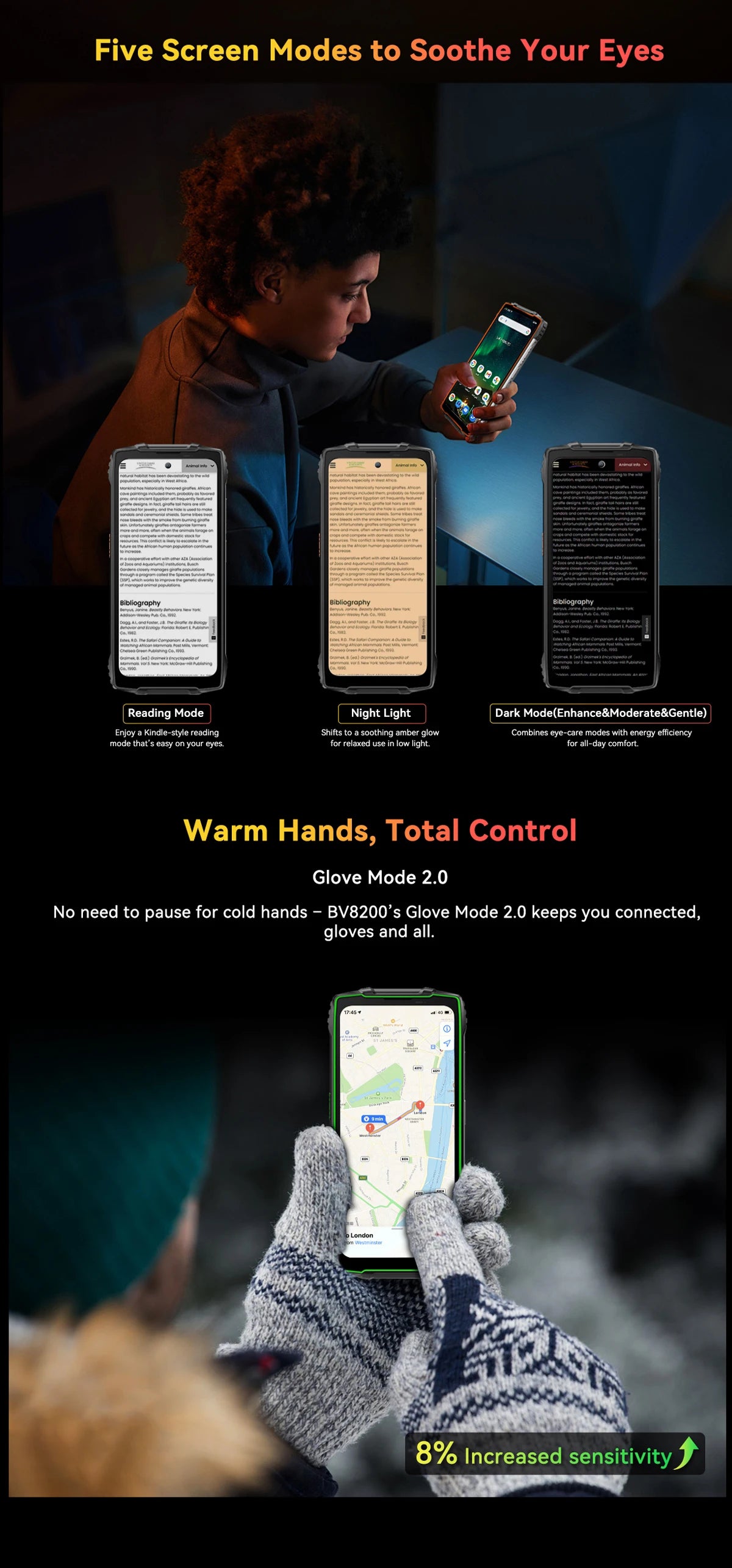 【Estreno mundial】Blackview BV8200 Teléfono resistente con pantalla de 6,5" 2.4K a 120 Hz, procesador Helio G100, 12 GB de RAM, 256 GB de almacenamiento, NFC, linterna y sistema operativo Android 14.