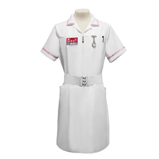 Horror Scary Movie Arkham Dark Knight Clown Joker Nurse Uniform Dress Accessories Nurses Costume Party Outfit Men Women
