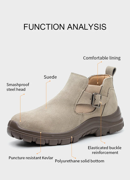 Zapatos de seguridad de moda con puntera de acero para hombre, zapatillas de trabajo, tenis de seguridad, protección industrial para los pies. Originales.