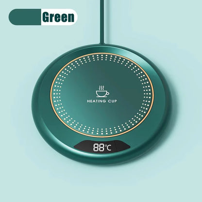 Calentador de tazas USB con 3 configuraciones de temperatura, posavasos calefactor para tazas de café de invierno, placa calefactora termostática inteligente, almohadilla calefactora para leche, té y agua