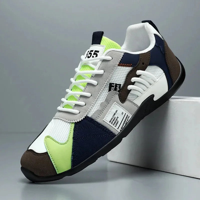 Zapatos casuales de caña baja para hombre, transpirables, estilo retro deportivo, de verano, nuevos y modernos, con suela de goma cómoda.