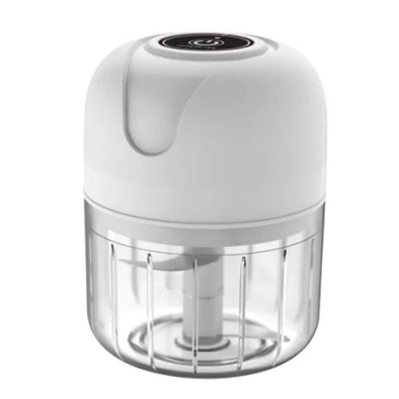 Mini picadora de ajo eléctrica de 250 ml, con carga USB, cortadora de jengibre y verduras, picadora de alimentos, herramientas de cocina.