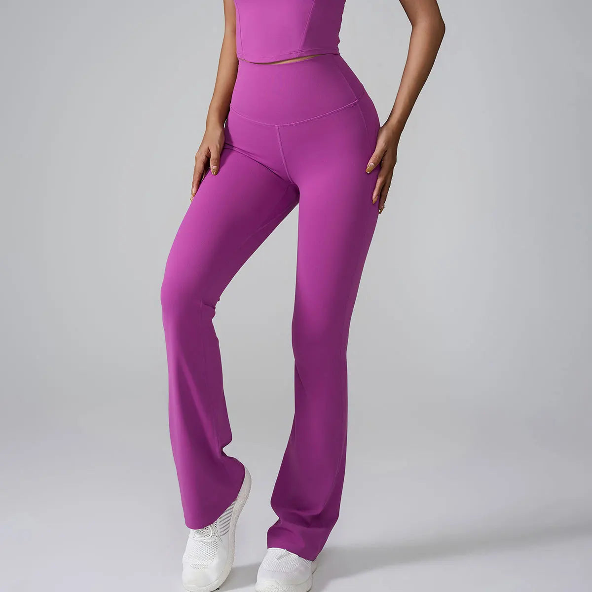Pantalones de yoga acampanados para mujer, leggings de cintura alta, pantalones de pierna ancha, pantalones deportivos para entrenamiento en gimnasio, pantalones acampanados para correr al aire libre.
