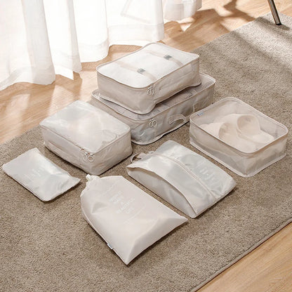 Bolsas de almacenamiento para viajes, ropa, artículos de tocador, zapatos, organizador, bolsas para dormitorios de estudiantes, bolsas para clasificar ropa, cubos de embalaje