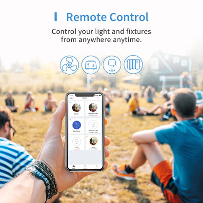 Enchufe inteligente para exteriores Meross HomeKit US con WiFi, 2 tomas de corriente con conexión a tierra, función de temporizador, compatible con Alexa, Google SmartThings