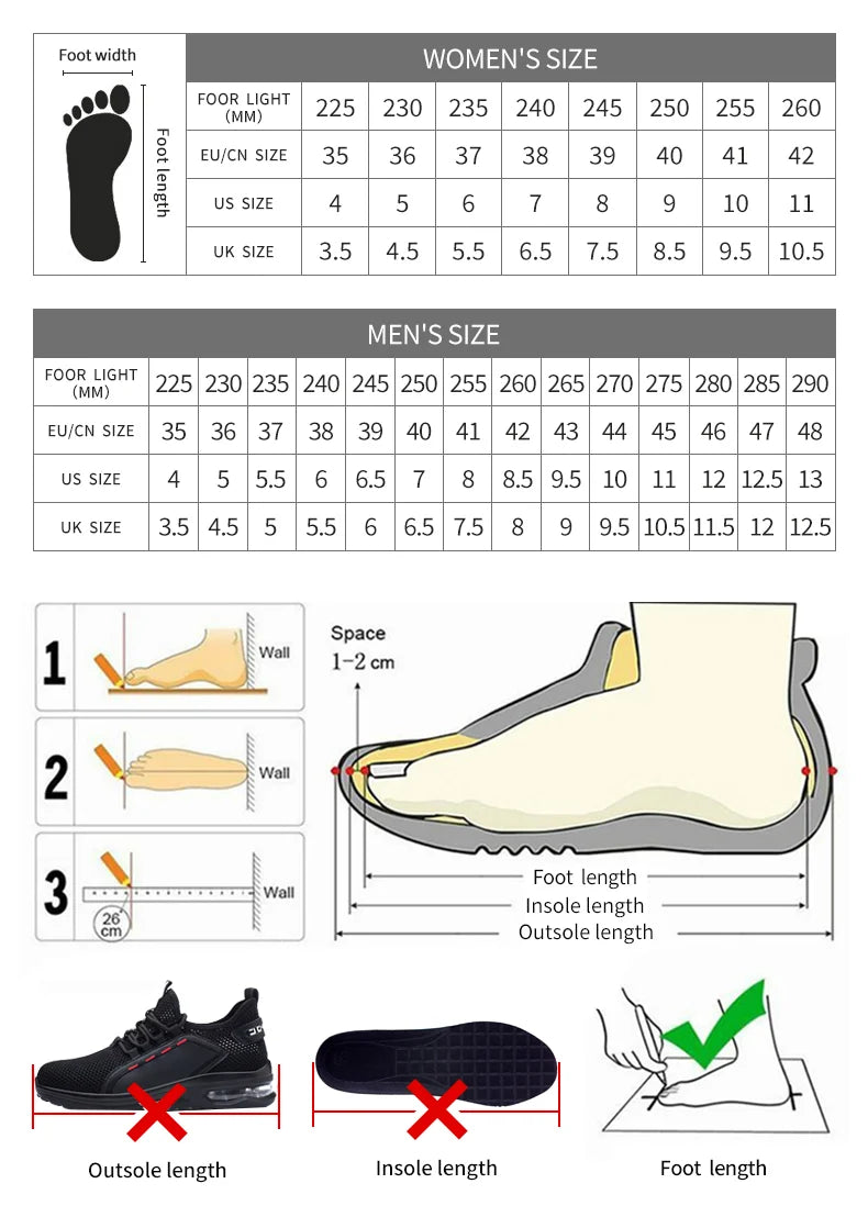 Work Sneakers Men Indestructible Steel Toe Work Shoes Safety Boot Men Shoes Anti-puncture Working Shoes For Men Dropshipping