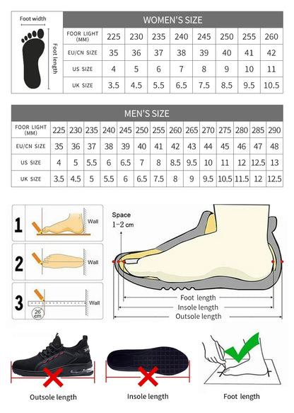 Work Sneakers Men Indestructible Steel Toe Work Shoes Safety Boot Men Shoes Anti-puncture Working Shoes For Men Dropshipping