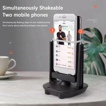 Soporte para teléfono móvil con forma de columpio, dispositivo automático para caminar, podómetro, contador de pasos, accesorio para agitar, silencioso, para todos los teléfonos.