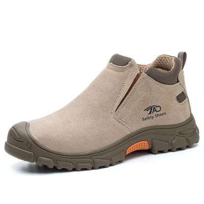 Botas de seguridad de soldadura de corte bajo para hombre, zapatos de trabajo de construcción antiaplastamiento, zapatos indestructibles a prueba de pinchazos, botas de trabajo de seguridad.