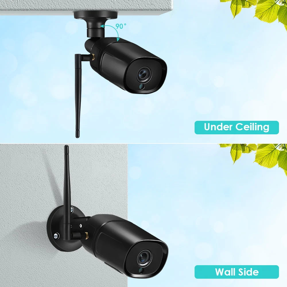 Cámara IP HD Abuntu de 5 MP con audio de 4 MP, compatible con H.265, ONVIF, detección humana por IA y Wi-Fi. Compatible con la aplicación ICSEE/XMeye.