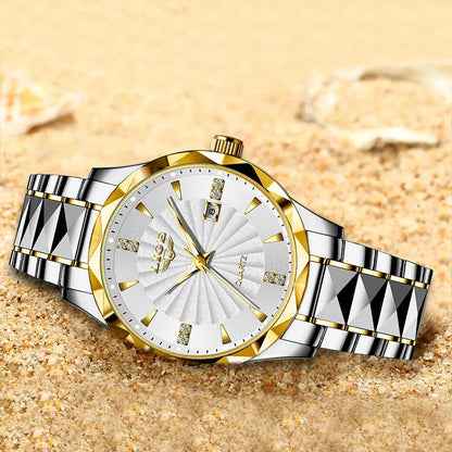 Reloj de lujo LIGE para mujer, moderno, deportivo, para exteriores, luminoso, de cuarzo, con movimiento importado, resistente al agua, de acero inoxidable.