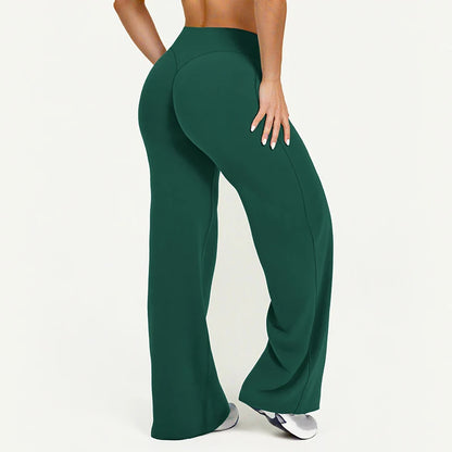 Pantalones rectos de tejido ultrasuave tipo mantequilla para mujer, pantalones de yoga de talle medio, mallas deportivas de tacto natural, leggings de pilates, pantalones deportivos para correr.