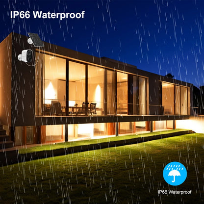 Cámaras de seguridad solares Vstarcam 2K inalámbricas para exteriores con batería, alarma de movimiento PIR, almacenamiento en la nube y audio bidireccional.