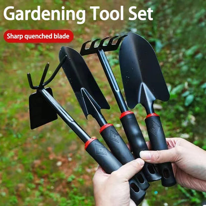 Pala de jardinería, herramientas para plantar hortalizas, rastrillo, azada, paleta, juego de 4 herramientas pequeñas, regalos de jardinería para mujeres y hombres.