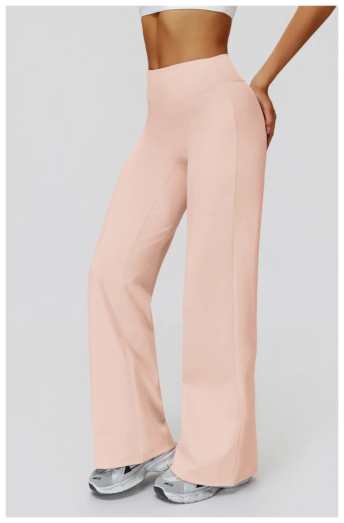 Women High Waist Wide Leg Pants Leggings Fitness Bell-bottoms Yoga Flared Leggings Push Up Gym Workout Flared Pants Sportswear