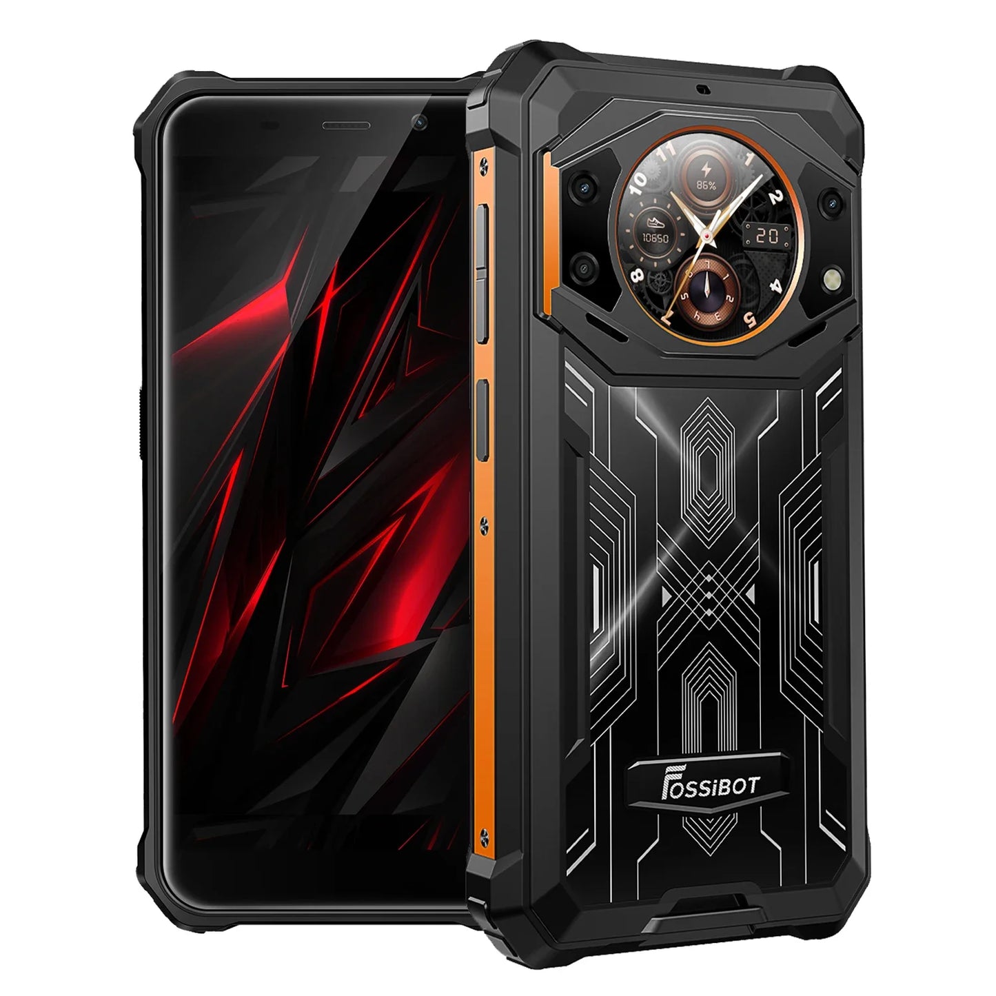 Teléfono inteligente resistente Fossibot F101Pro, 15 GB + 128 GB, Android 13, IP68, resistente al agua, batería de 10600 mAh, NFC, versión global