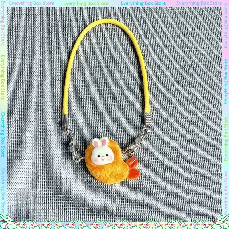 Nuevos accesorios de decoración para muñecas, adecuados para muñecas Labubu de 10 a 17 cm, lindo colgante de camarón, regalo para niños.