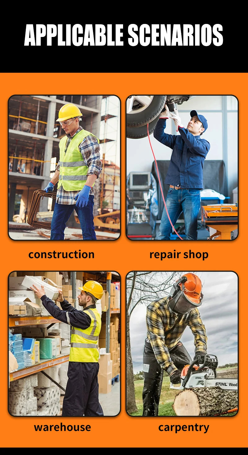 Calzado de seguridad para hombre con diseño de botones, puntera de acero, resistente a la compresión y suela antideslizante para trabajo en exteriores y talleres.