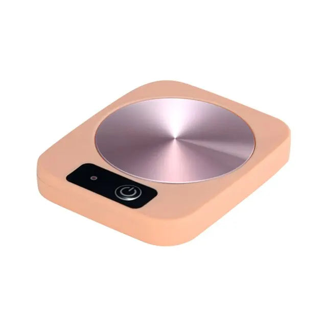 Calentador de tazas eléctrico, almohadilla térmica para leche, té y agua, tapete calentador para tazas, posavasos termostático constante, bajo consumo, regalo para el hogar y la oficina