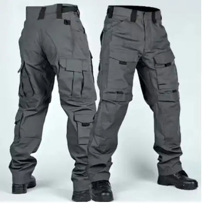Tactical Cargo Pants Mens Multi-Pockets Wear-resistant Military Trousers Outdoor Training Hiking Fishing Casual Loose Pants Male