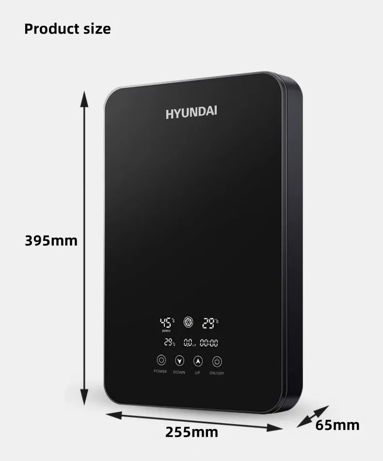 Calentador de agua eléctrico inteligente sin tanque, máquina de agua caliente rápida para el hogar, baño de hotel o apartamento, ducha de agua caliente