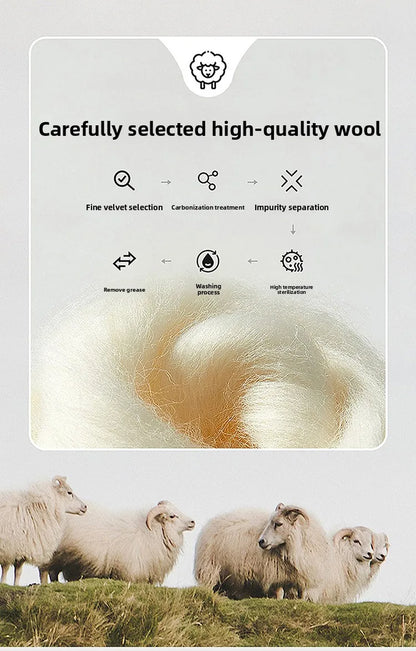 Abrigo largo de lana para hombre COMXZ, colección invierno 2025, gabardina de cachemir de diseño, chaqueta con capucha y forro de plumón de pato blanco, abrigo de lana de lujo