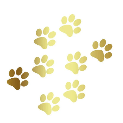 Pegatina con huella de pata de gato para coche, creativa, 3D, con diseño de huella de animal, protector solar, impermeable, para puerta de coche, ventana, accesorios exteriores