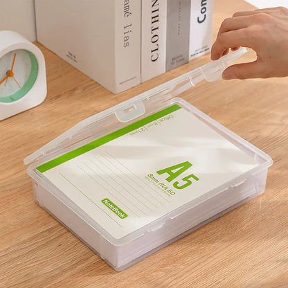 Caja de almacenamiento de libros A4, organizador de documentos, caja organizada, caja de almacenamiento de papelería para datos, certificados, papelería